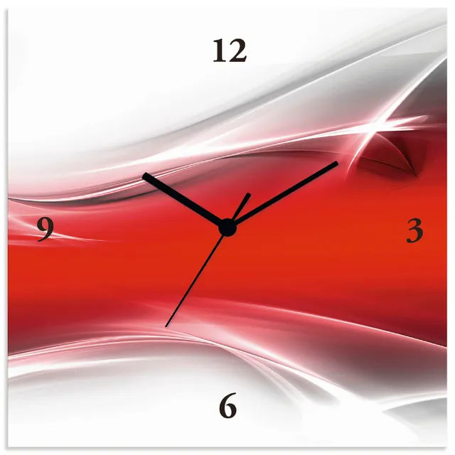 artland-wanduhren-funkuhr-30x30-cm-quadratisch-lautlos-abstrakt image 1