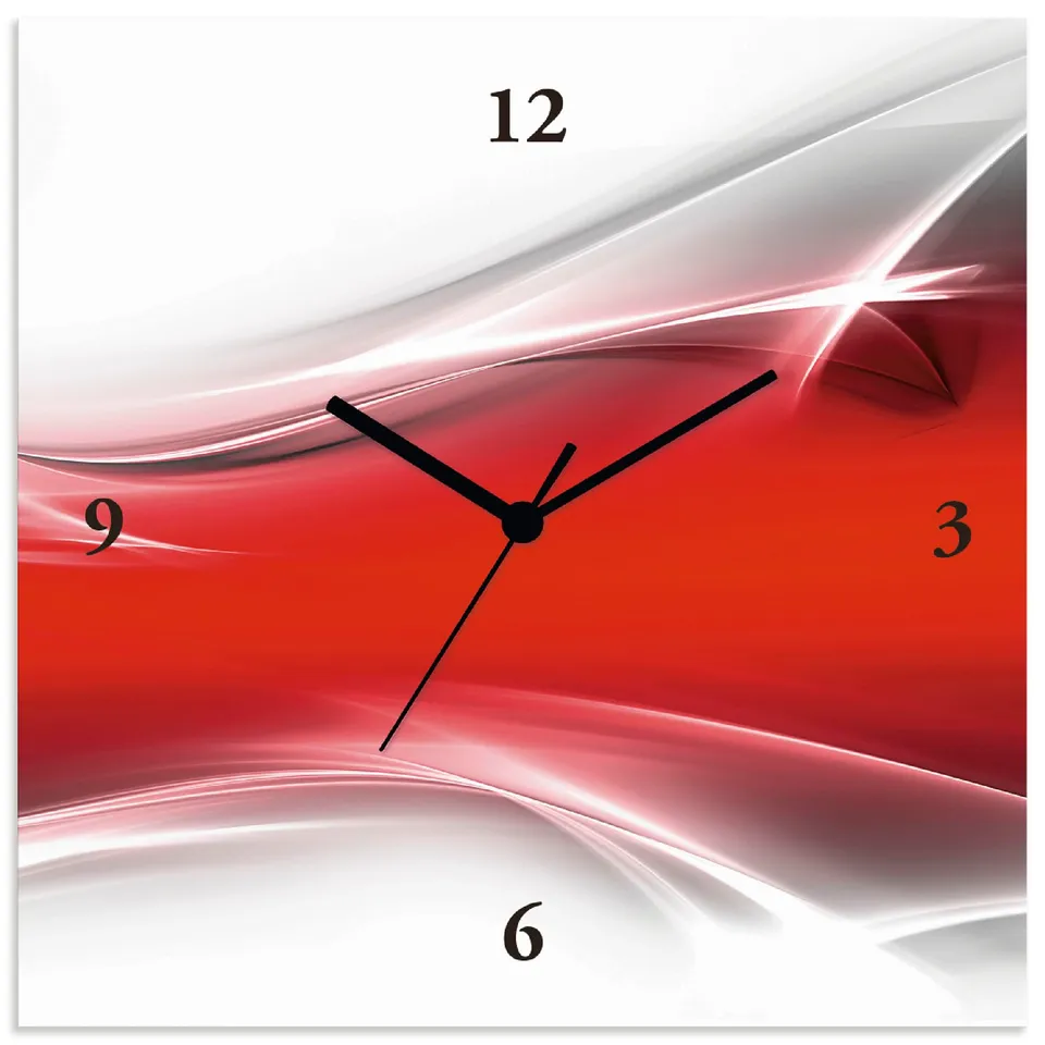 artland-wanduhren-funkuhr-30x30-cm-quadratisch-lautlos-abstrakt image 1