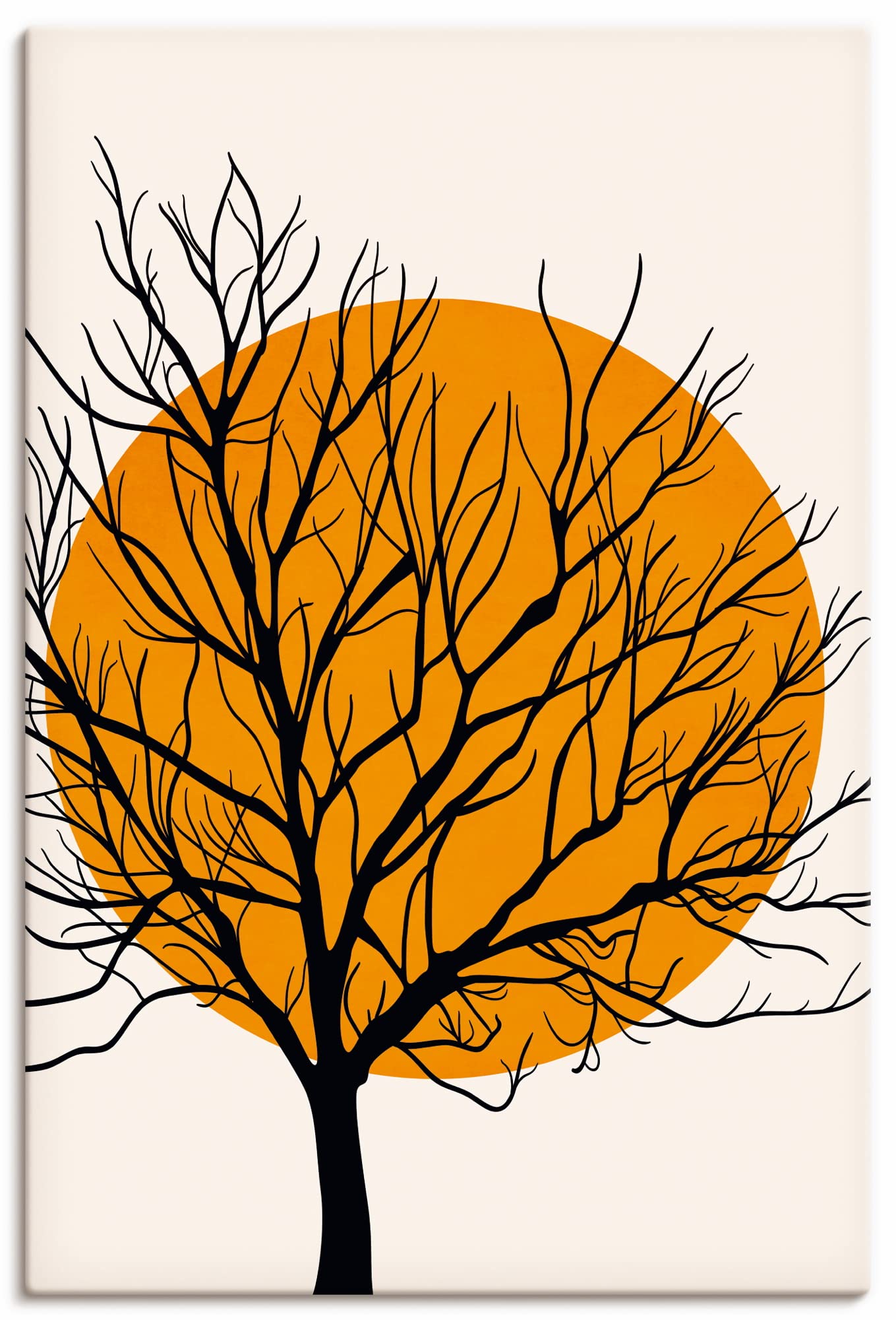 artland-leinwandbilder-mond-baum-silhouette-v-gel-minimalismus image 3