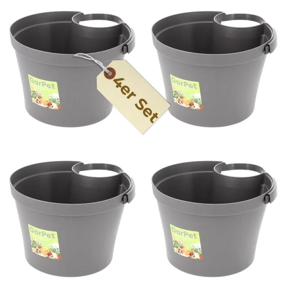 garpet-garten-fallrohr-blumentopf-grau-4er-set image 1