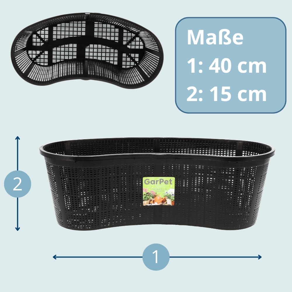 garpet-garten-pflanzkorb-bogen-40-cm-teichpflanzkorb-schwarz image 2