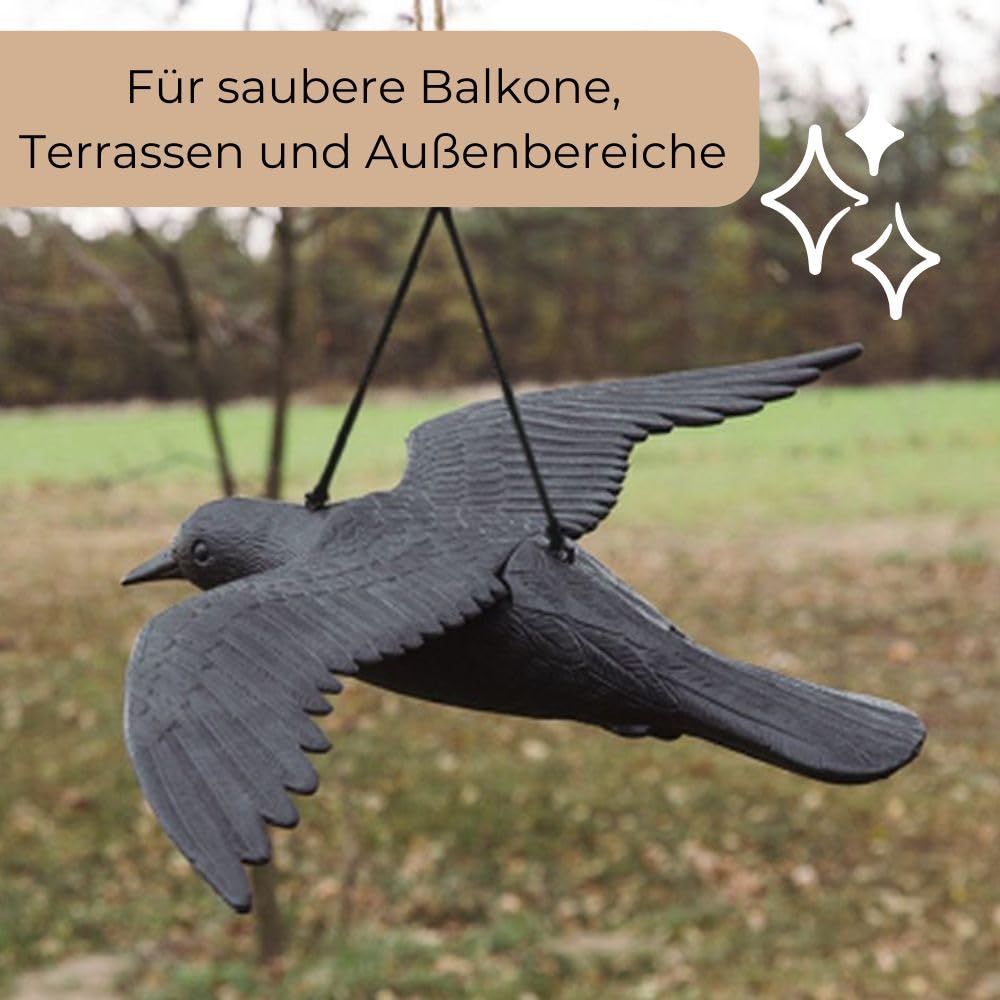 garpet-garten-rabe-fliegend-taubenabwehr-vogelschreck-schwarz image 6