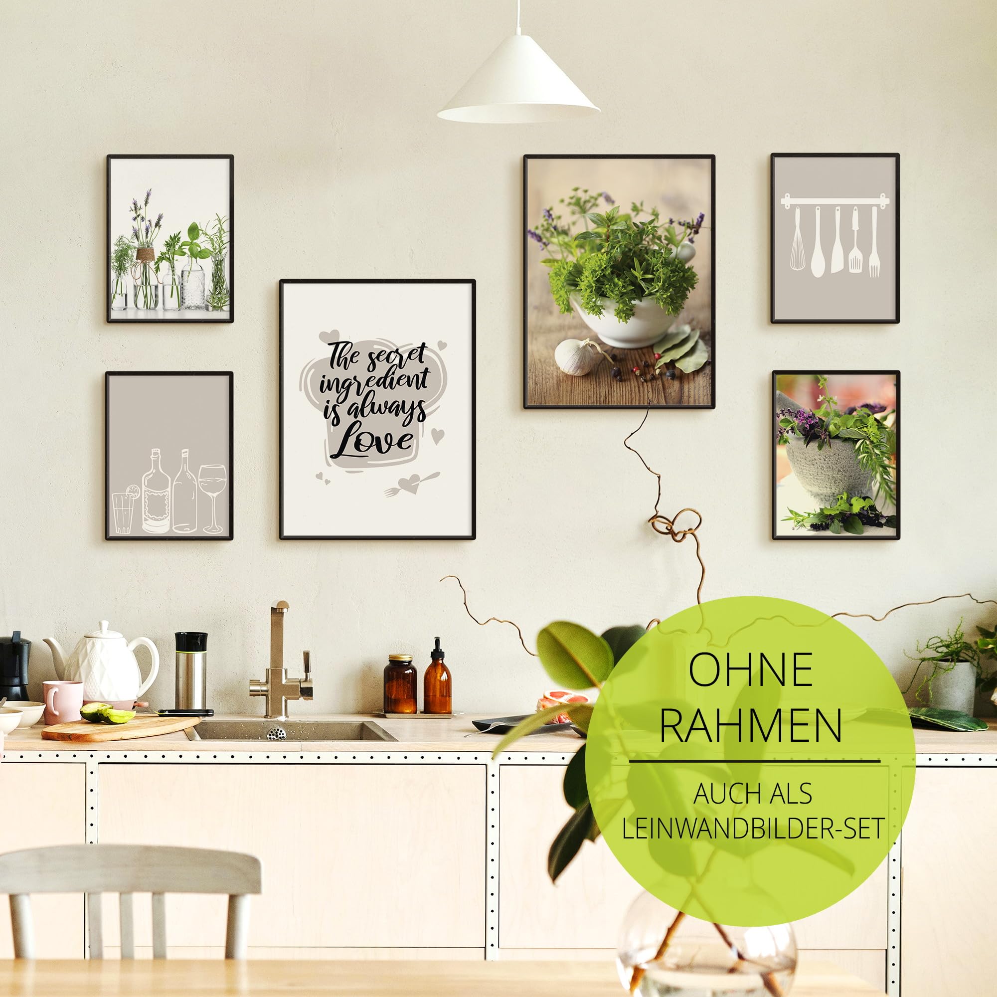artland-posterset-k-chenkr-uter-6tlg-a3-a4-ohne-rahmen image 2