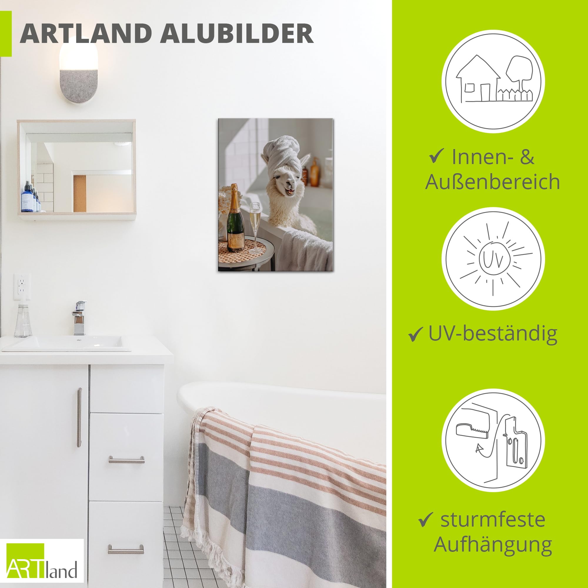 artland-alubilder-u6av-lama-badewanne-alubild-30x40-wei image 3