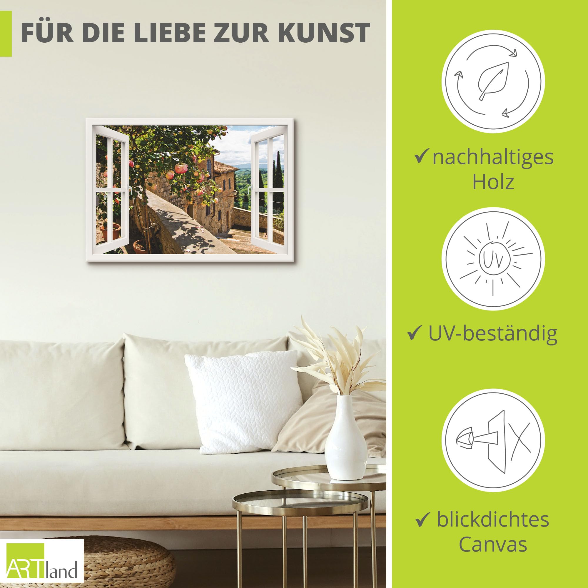 artland-leinwandbilder-t5qc-canvas-100x70-cm-rosen-balkon image 2