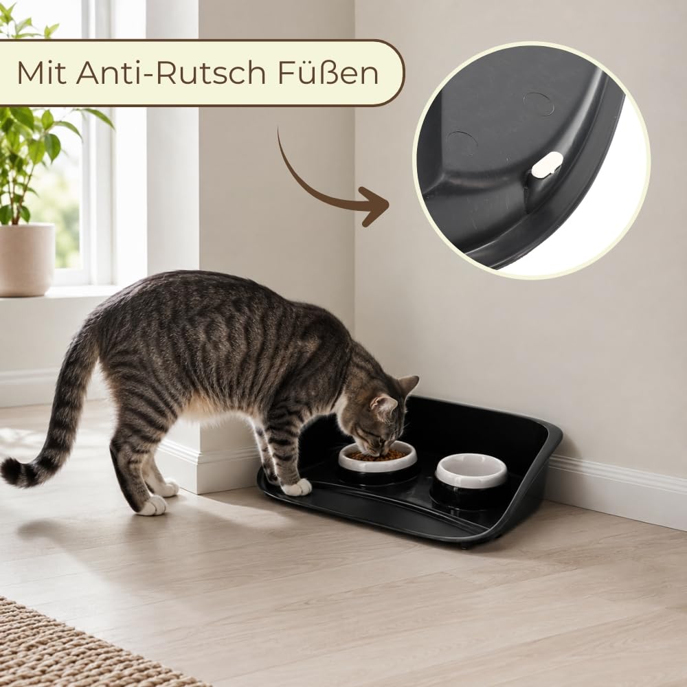 garpet-tierwelt-futterstation-2-n-pfe-mit-spritzschutz-napfunterlage image 3