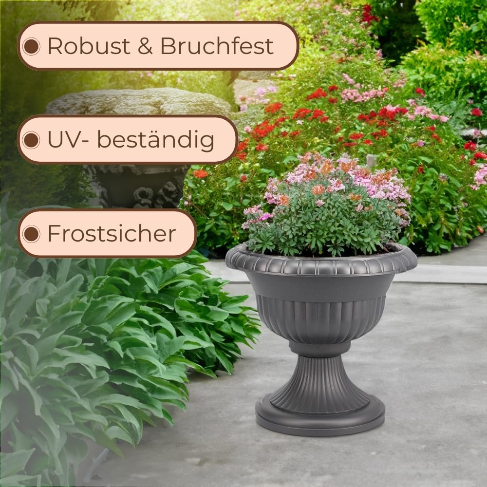 garpet-garten-blumentopf-mit-st-nder-4er-set-30-cm-grau-ablaufloch image 4