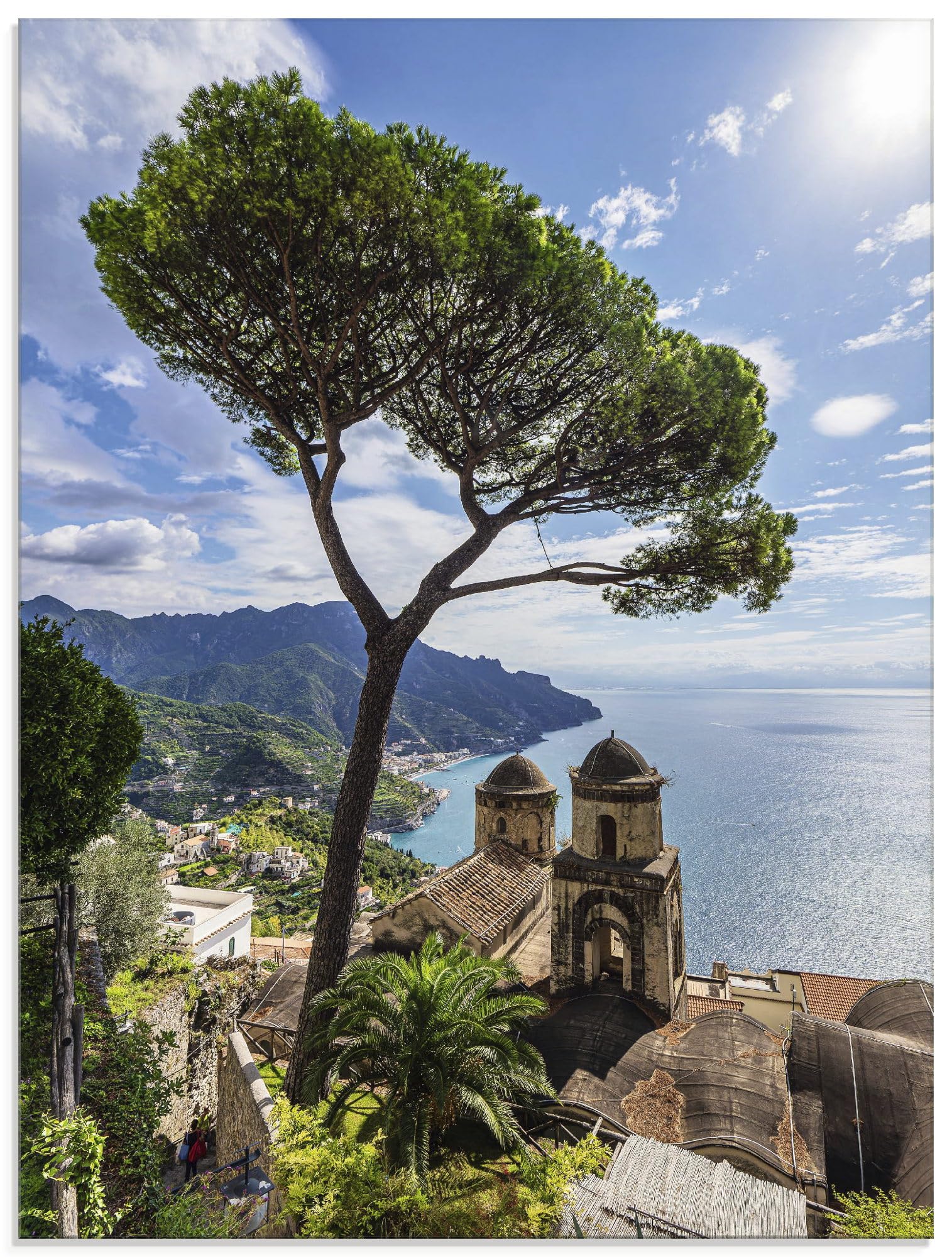 artland-glasbilder-ravello-glasbild-45x60-cm-mittelmeer image 1