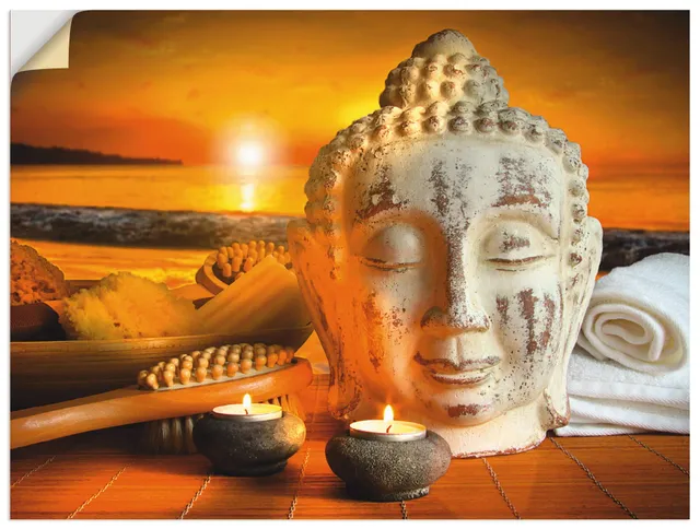 artland-buddha-wandtattoo-vinyl-wellness-zen-selbstklebend image 1