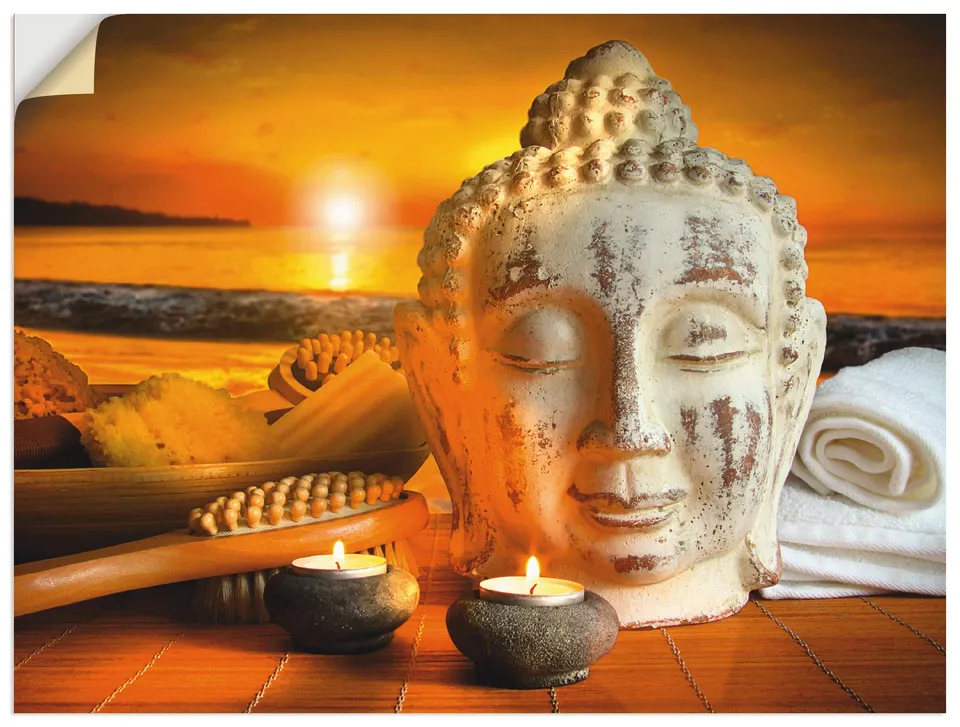 artland-buddha-wandtattoo-vinyl-wellness-zen-selbstklebend image 1