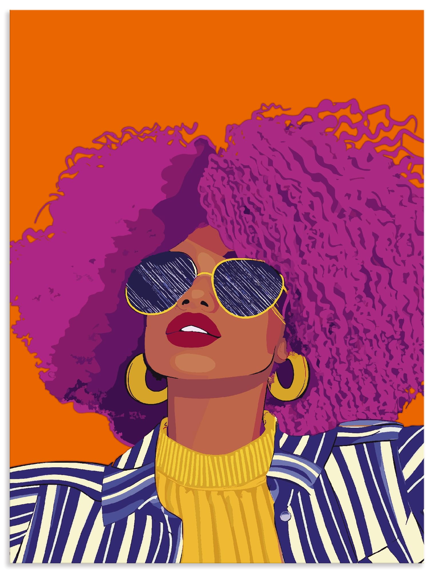 artland-alubilder-woman-with-sunglasses-alubild-45x60-outdoor image 1