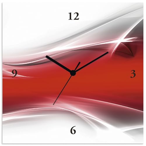 artland-wanduhren-funkuhr-30x30-cm-quadratisch-lautlos-abstrakt image 8