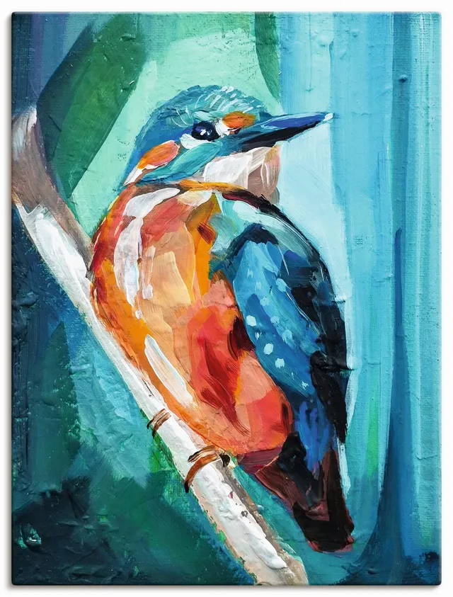 artland-leinwandbilder-eisvogel-leinwandbild-45x60-cm-bunt image 1