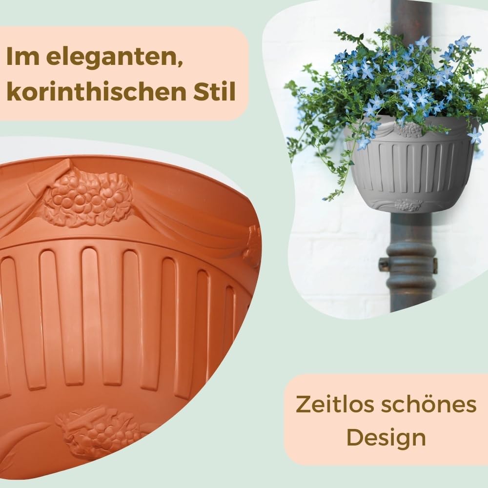 garpet-garten-blumentopf-regenrohr-terracotta-2er-set-fallrohr image 6