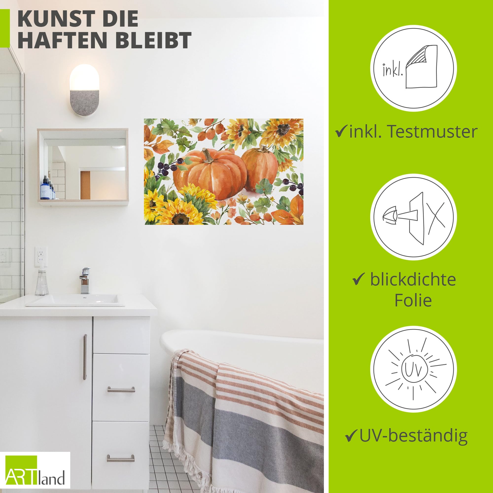 artland-wandaufkleber-autumn-breeze-iii-wandtattoo-120x80-natur image 2