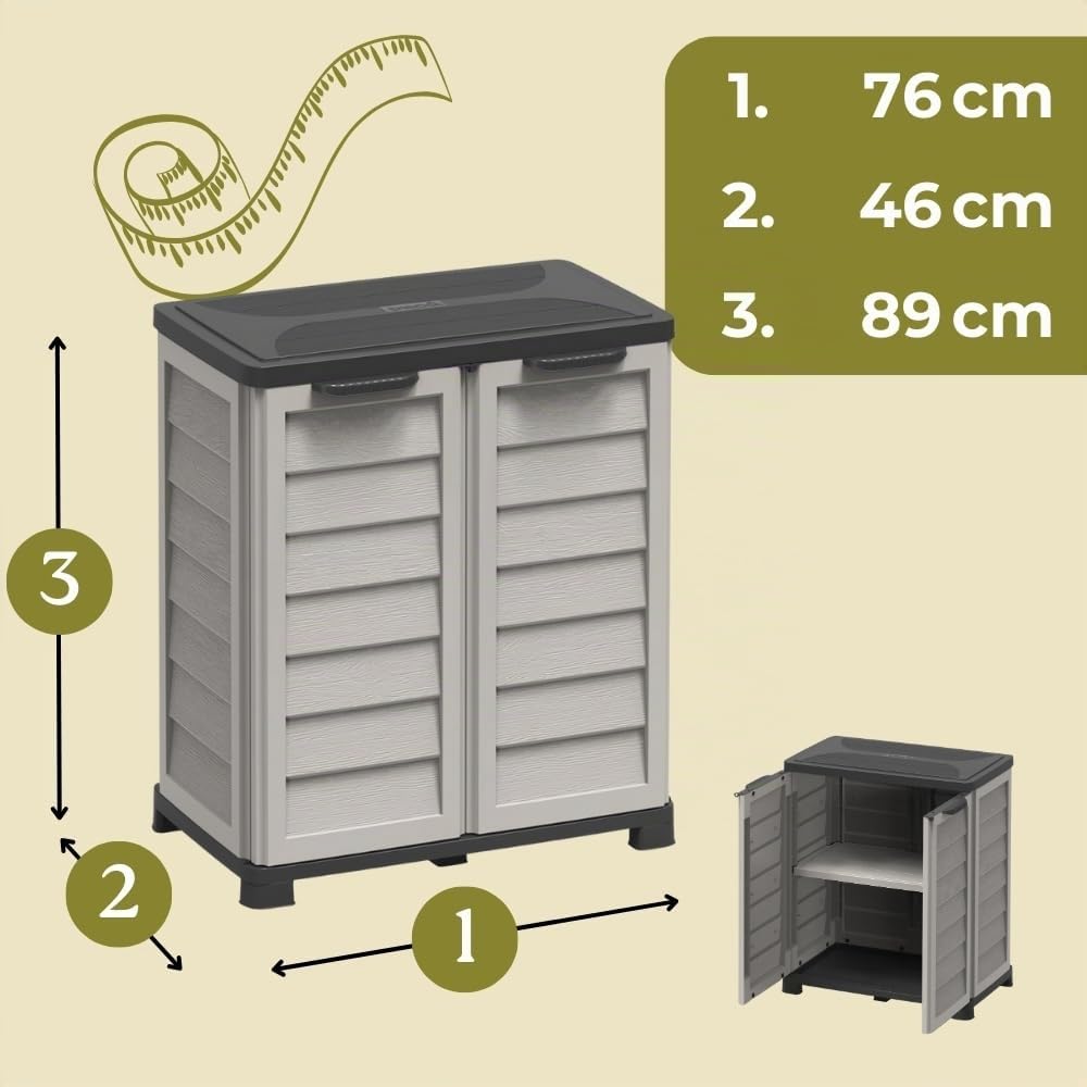 garpet-garten-gartenschrank-89-cm-kunststoff-wetterfest-abschlie-bar image 2