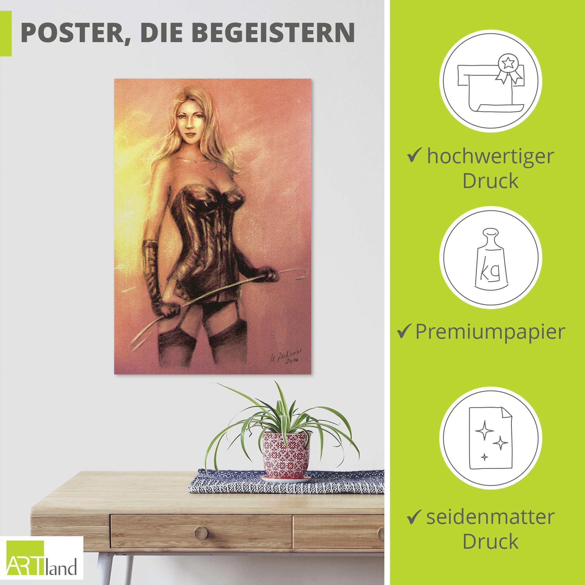 artland-kunstdruck-u4vg-poster-sexy-domina-60x90-cm image 2