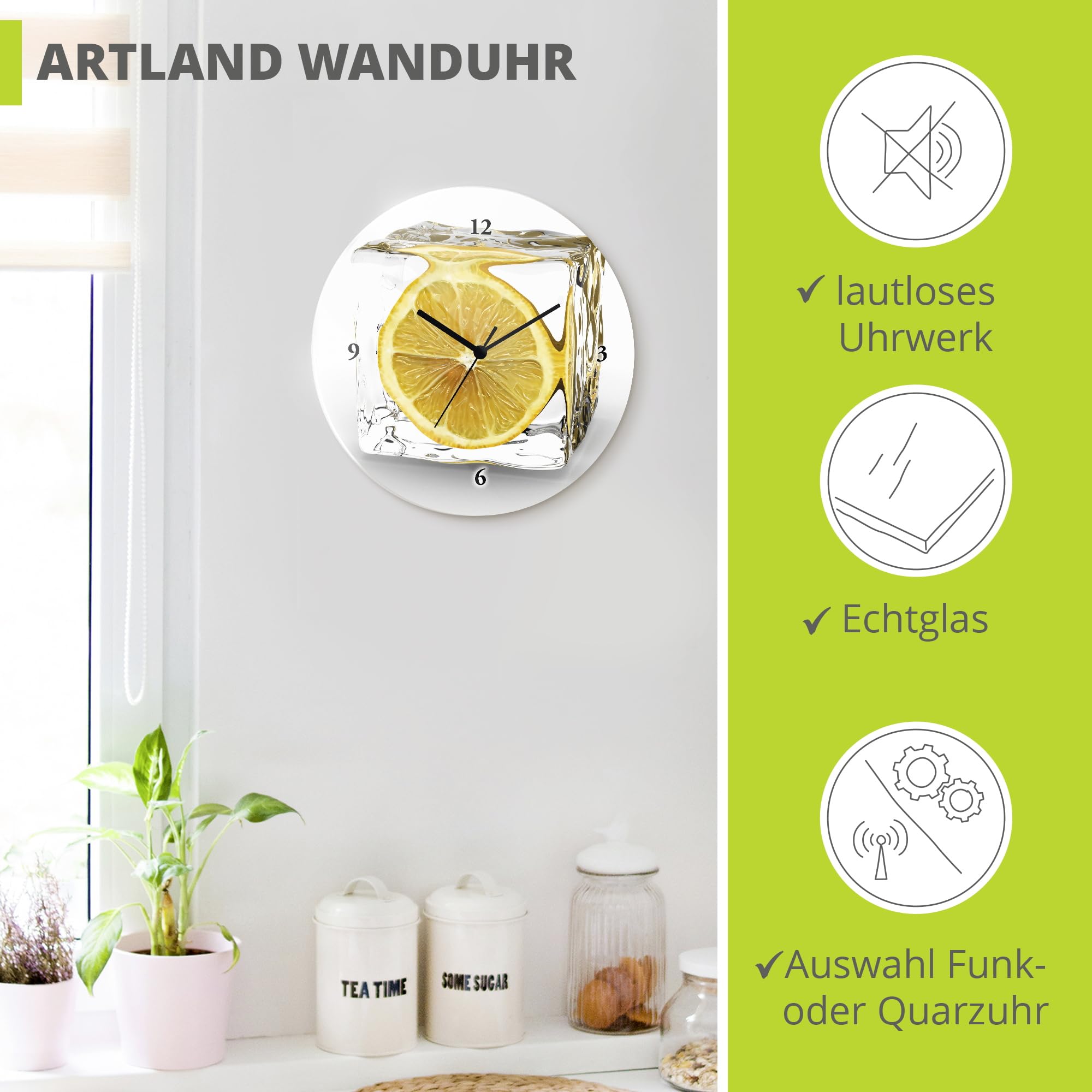 artland-wanduhren-t5xt-wanduhr-zitrone-im-eisw-rfel-30cm-lautlos image 2