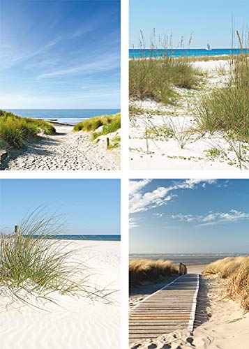 artland-strand-poster-4er-set-din-a3-meer-d-nen-naturbild image 8