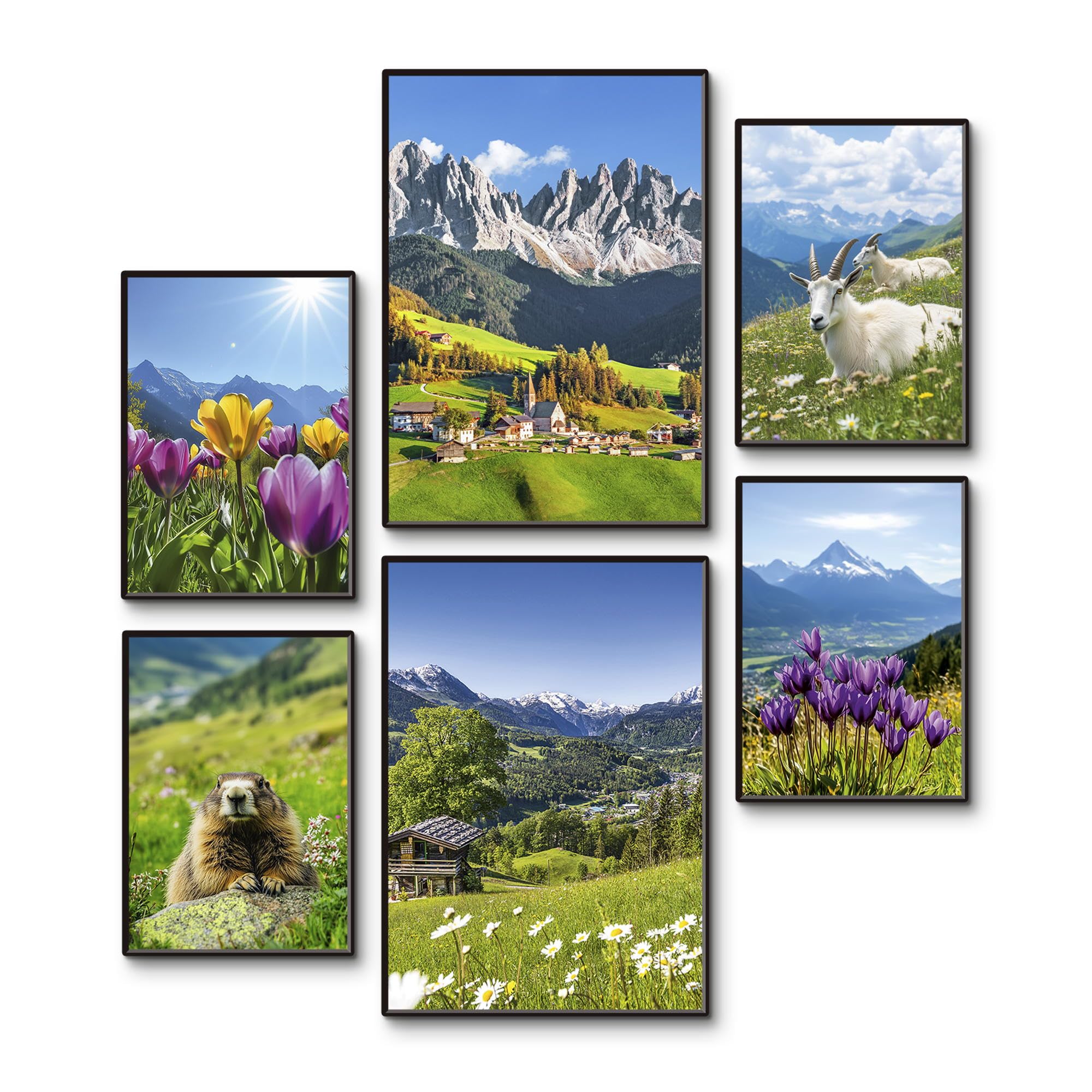 artland-kunstdrucke-poster-set-6tlg-winter-a3-a4-ohne-rahmen image 8