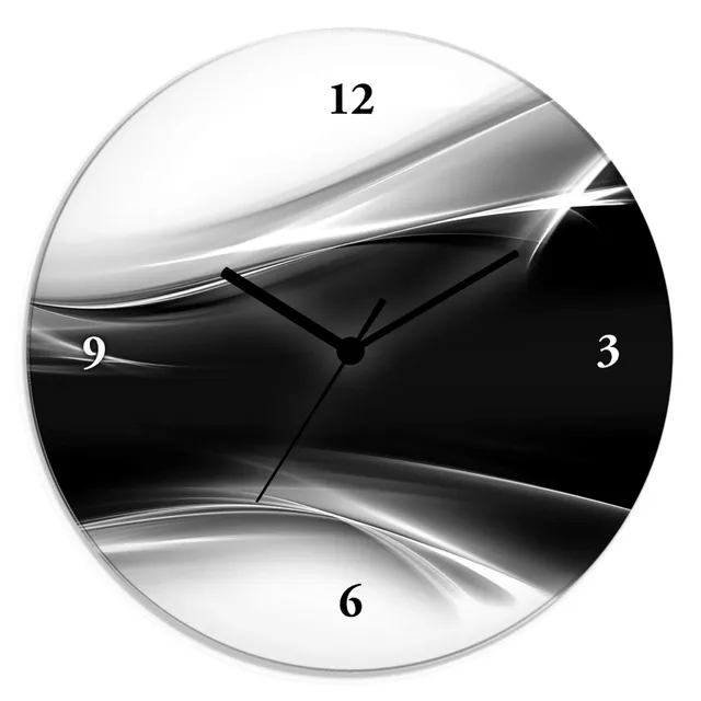artland-wanduhren-abstrakt-funkuhr-30-cm-glas image 1