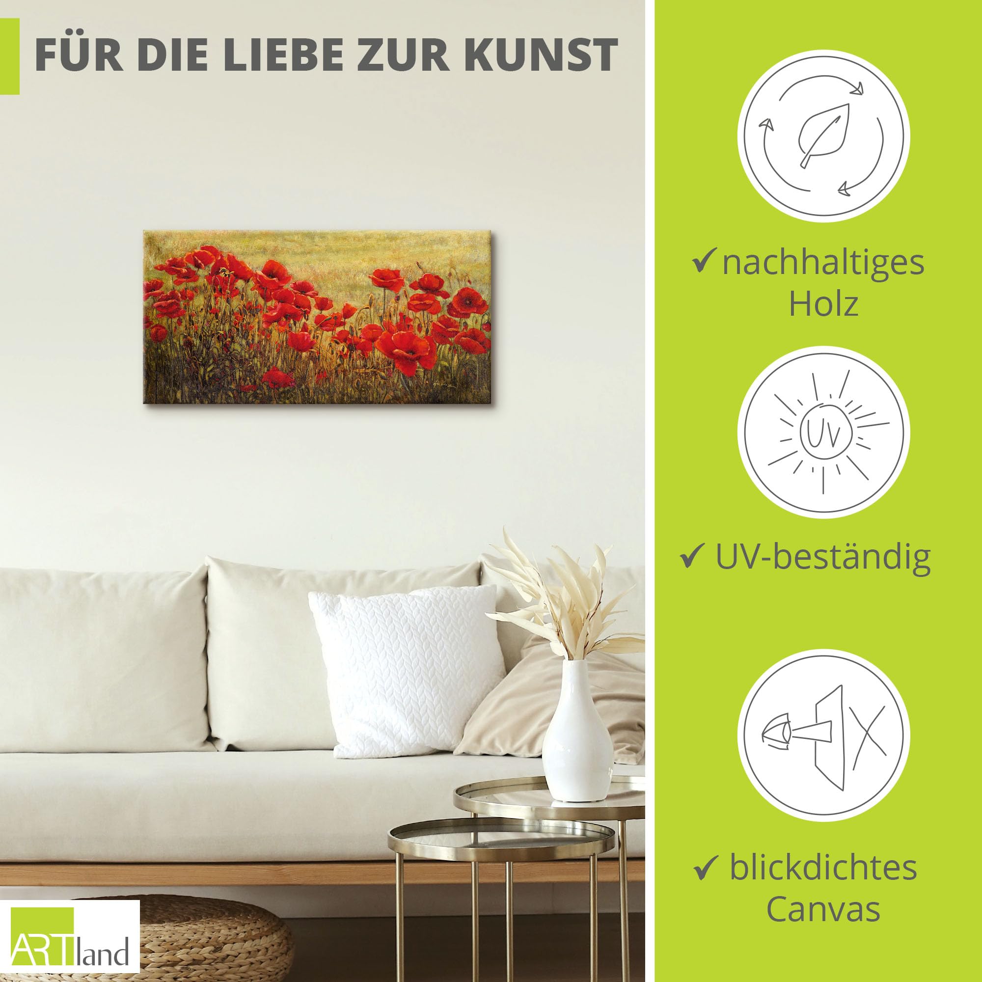 artland-leinwandbilder-mohnblumenwiese-60x30-cm-rot image 2