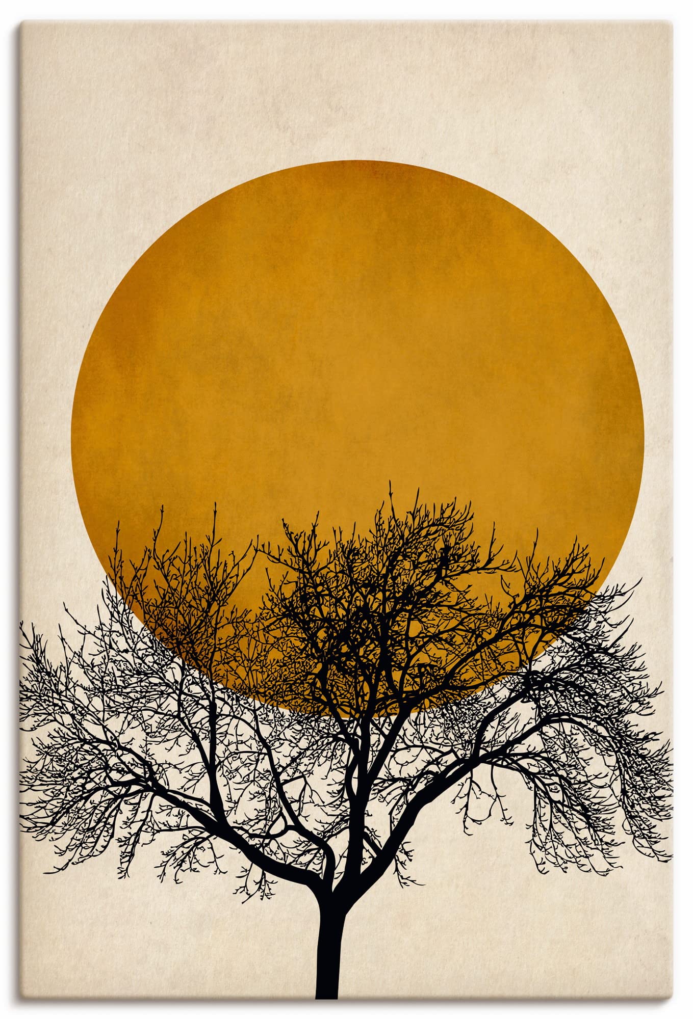 artland-leinwandbilder-mond-baum-silhouette-v-gel-minimalismus image 5