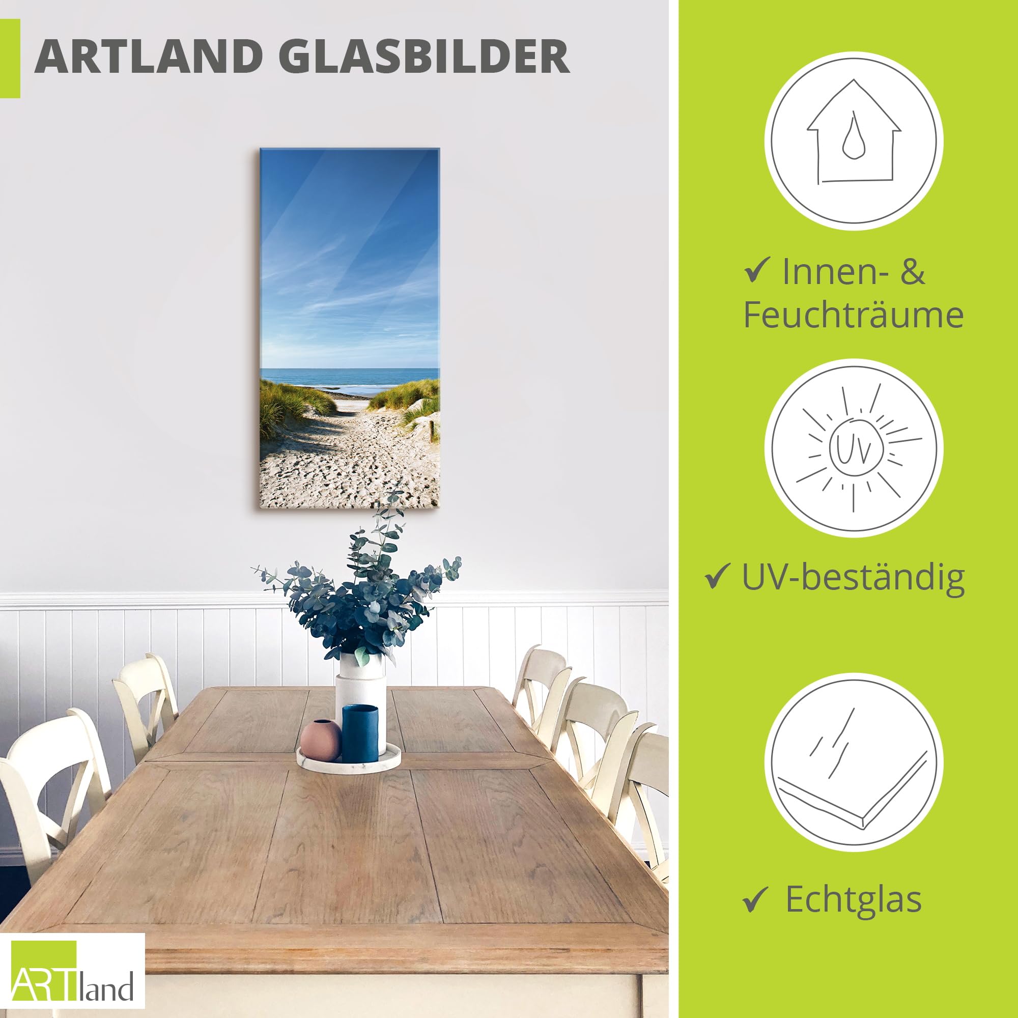 artland-glasbilder-strand-meer-30x60-hochformat-nordsee image 3