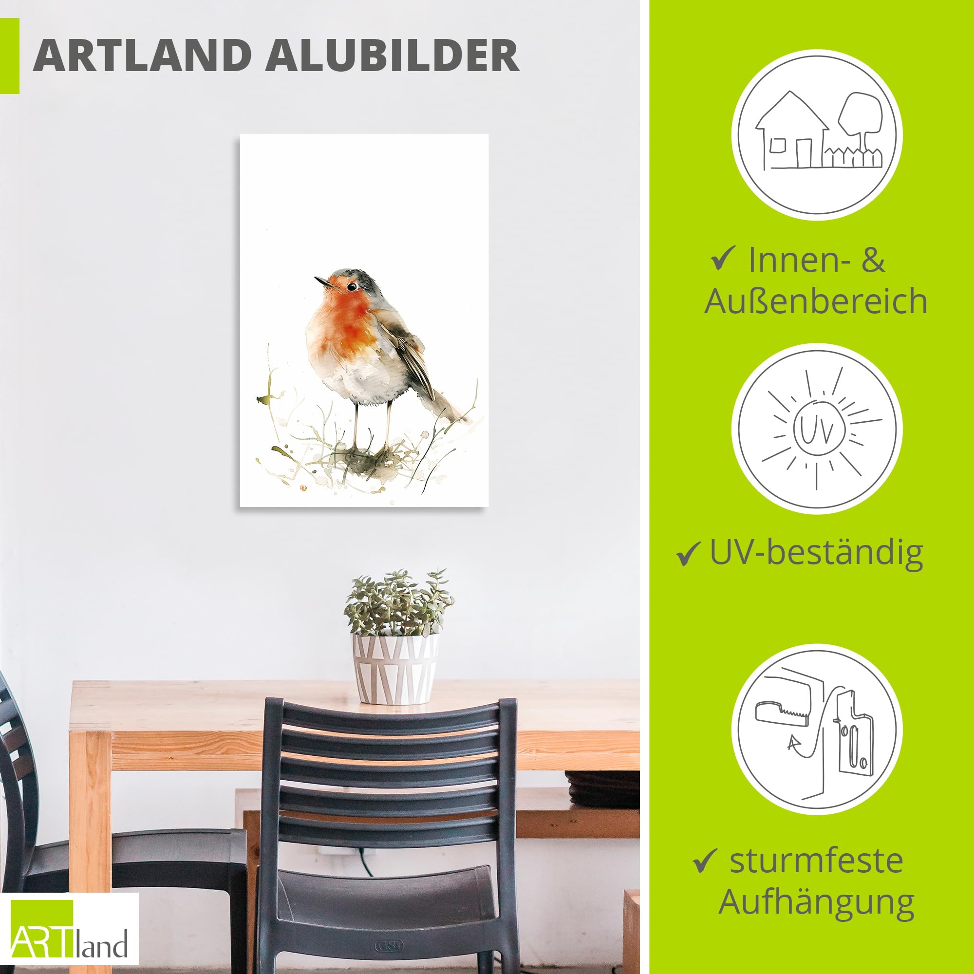 artland-alubilder-rotkehlchen-alubild-40x60-cm-wetterfest image 3