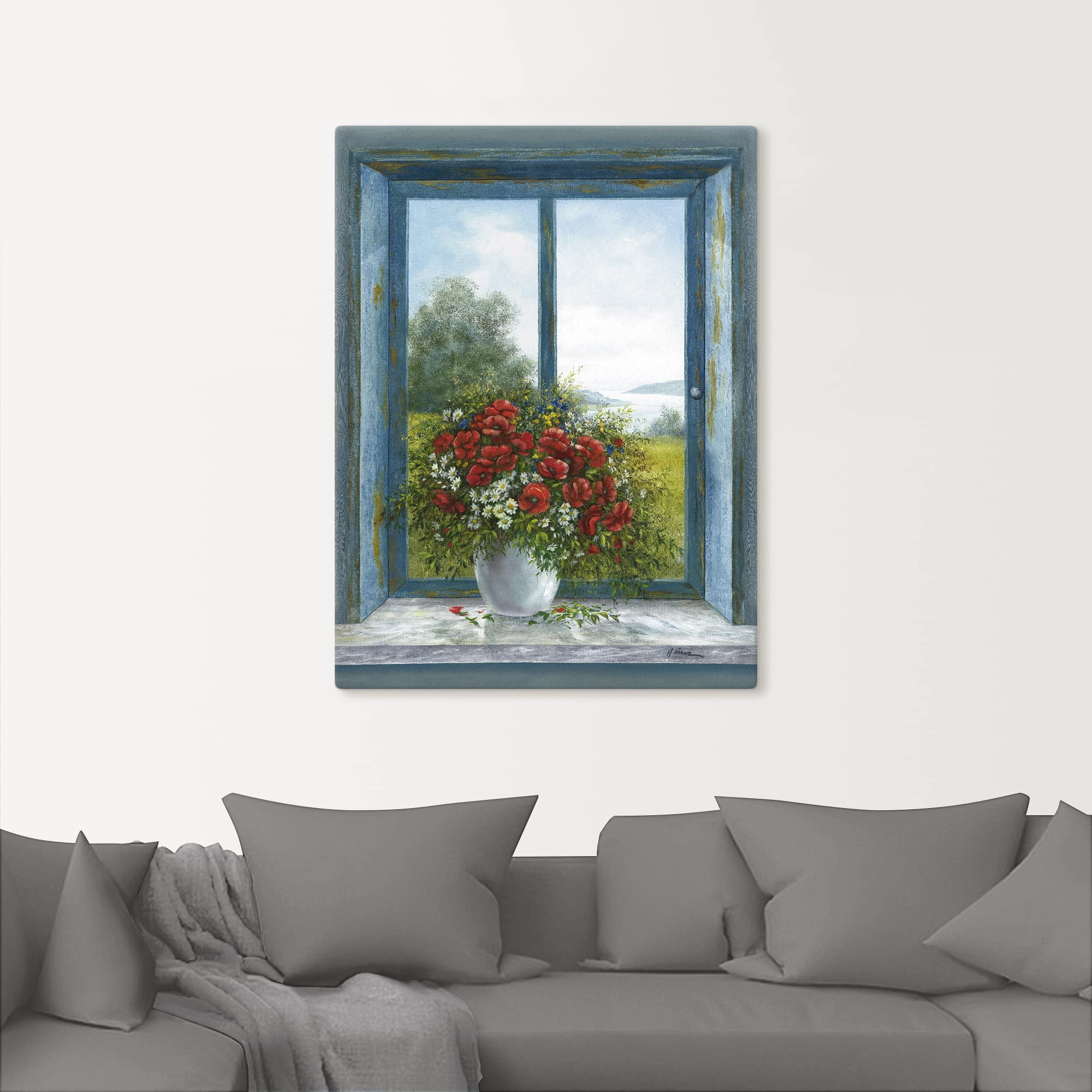 artland-leinwandbilder-mohnblumen-am-fenster-60x80-cm image 8