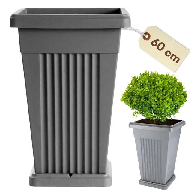garpet-garten-pflanzk-bel-gro-grau-50l-pyramide-outdoor image 1