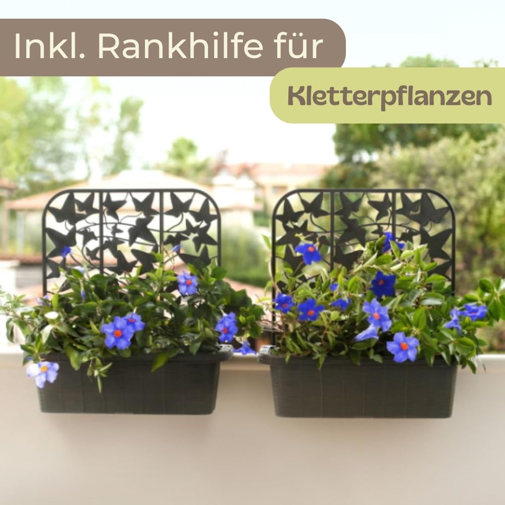 garpet-garten-blumenkasten-balkon-60cm-wei-2er-set-spalier image 3