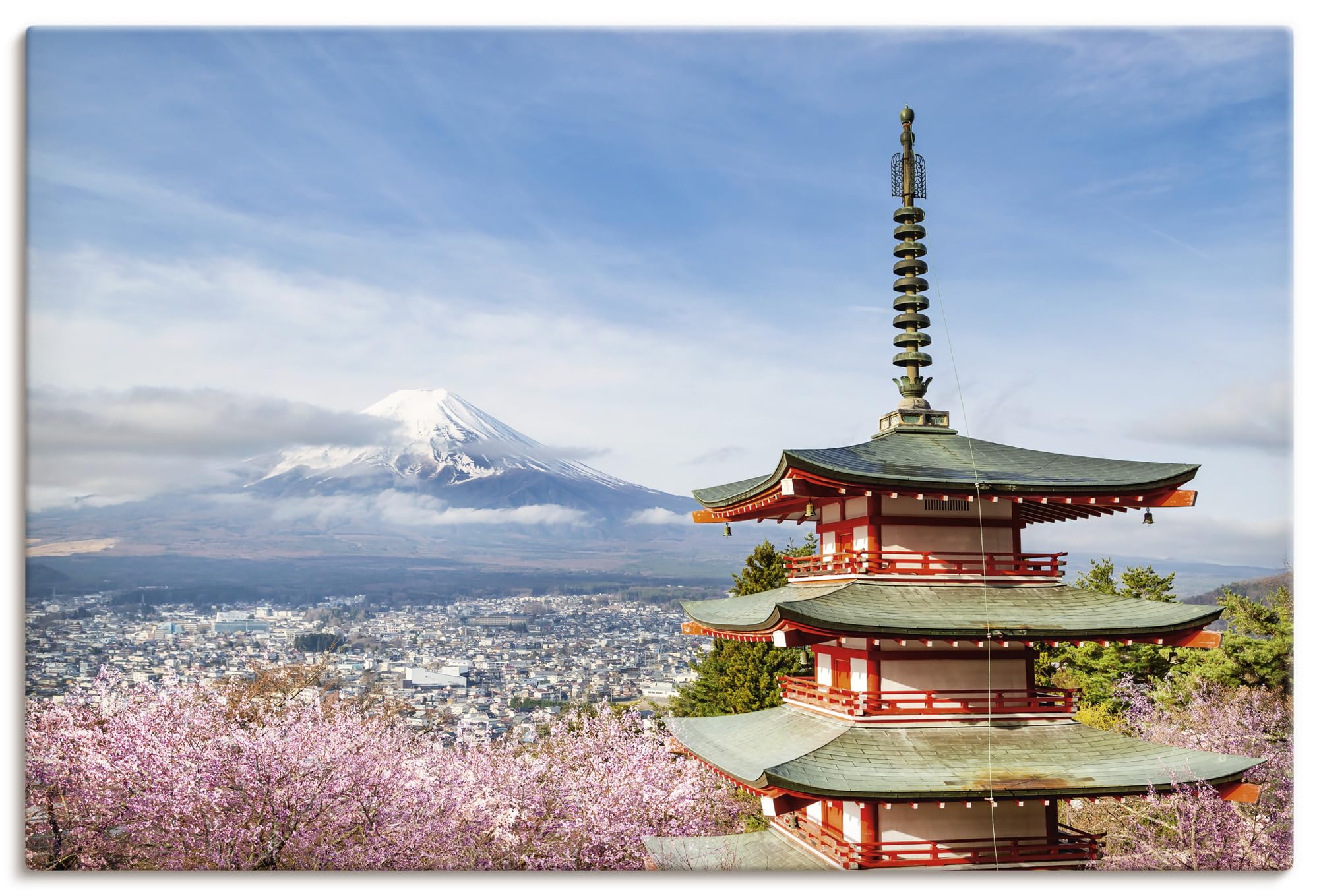 artland-leinwandbilder-fuji-sakura-leinwandbild-120x80-cm image 2