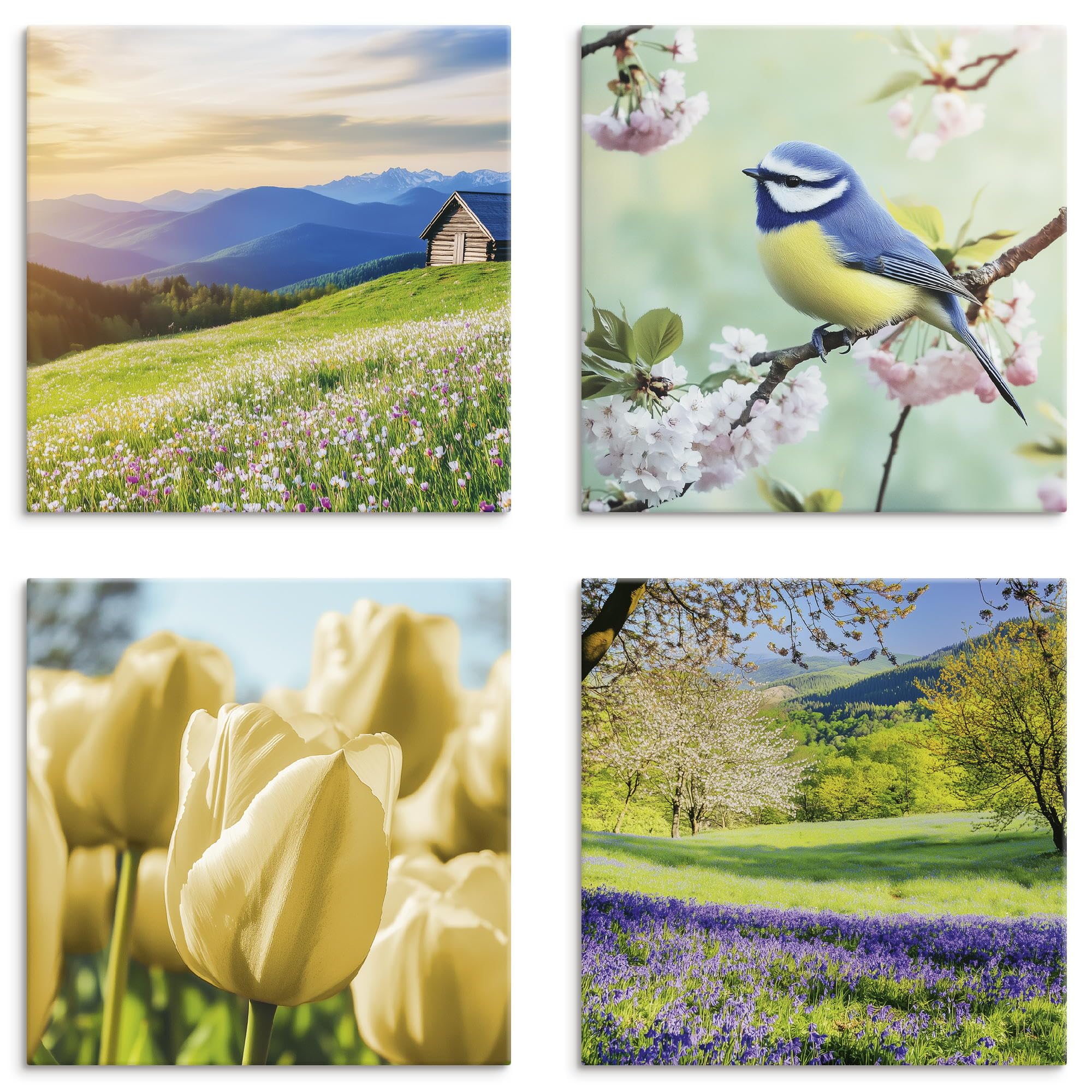 artland-leinwandbilder-j4xd-set-4x40x40-cm-pusteblume-blumen image 8