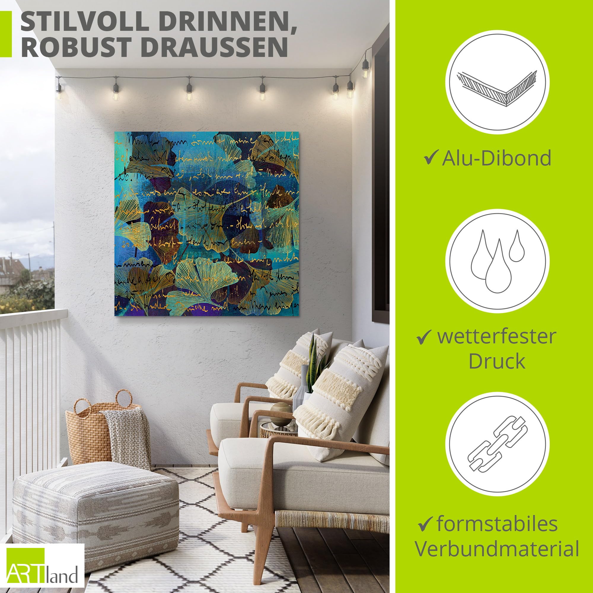 artland-alubilder-u5yj-alubild-ginkgo-blau-40x40-cm-outdoor image 2