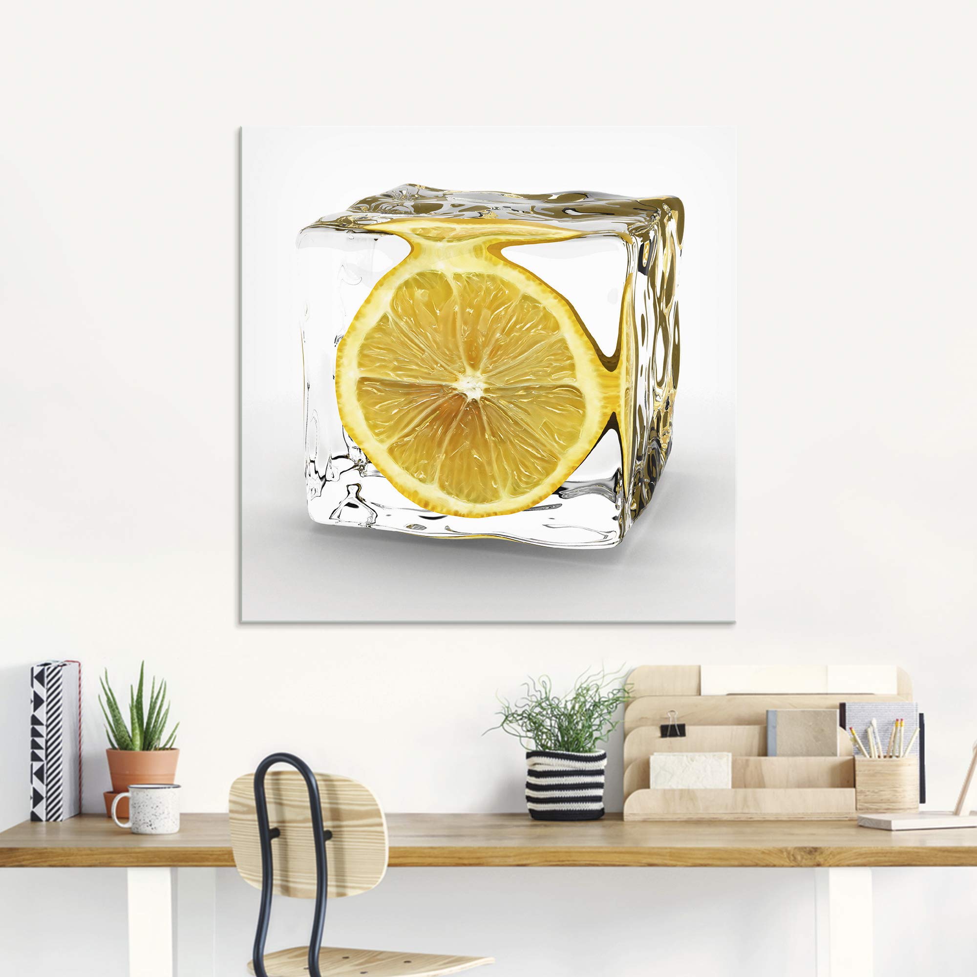 artland-glasbilder-zitrone-eisw-rfel-glasbild-20x20-k-che image 7