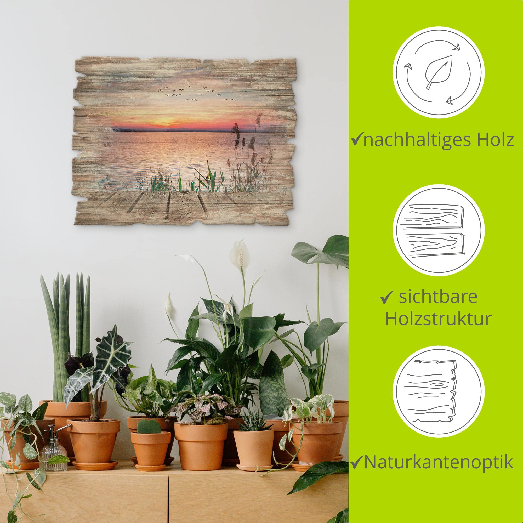 artland-holzbilder-steg-am-see-holzbild-40x30-cm-maritim image 2