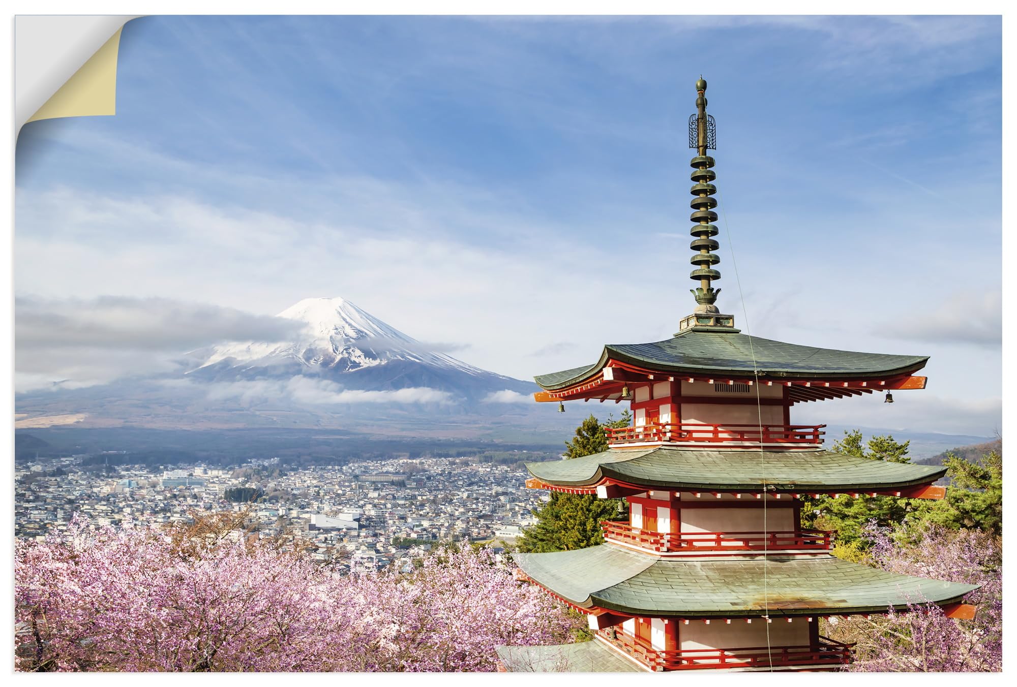 artland-fuji-chureito-pagode-wandtattoo-60x40-cm-u5gr image 1