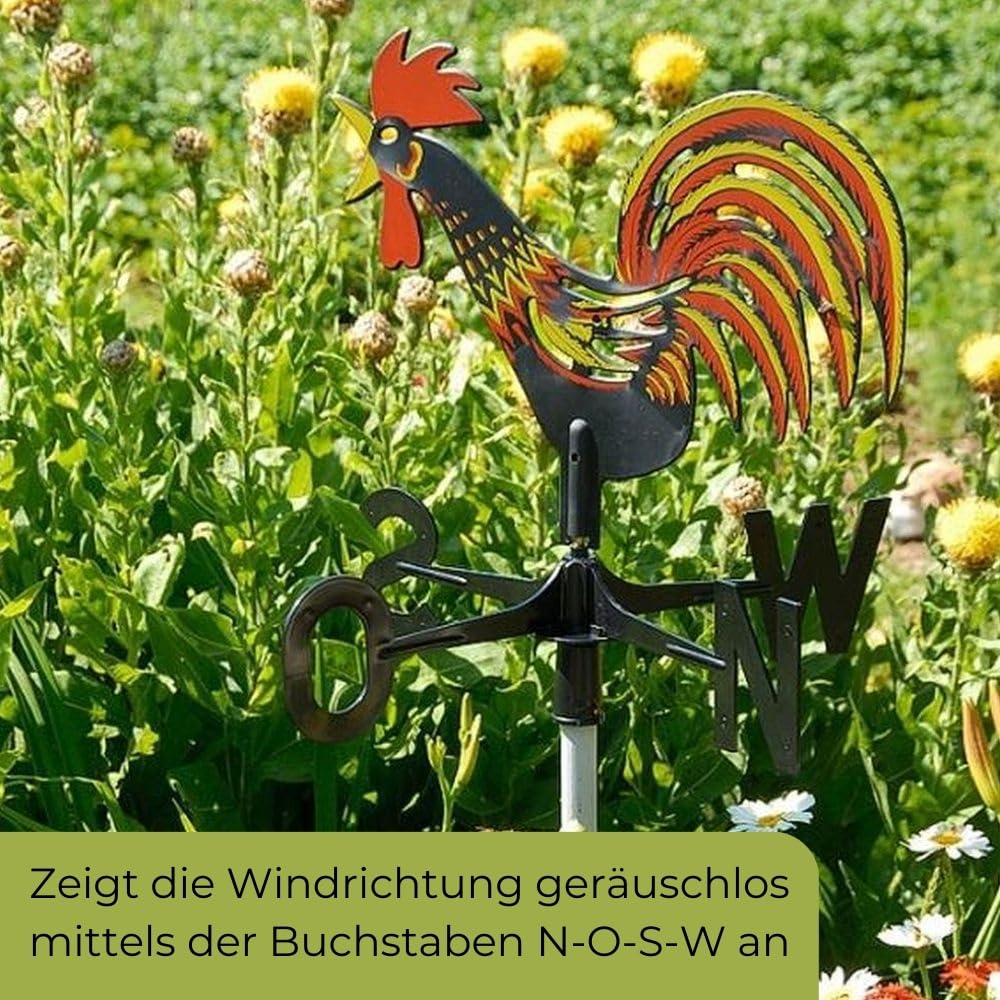 garpet-garten-wetterhahn-wetterfahne-kunststoff-bunt-hahn image 2