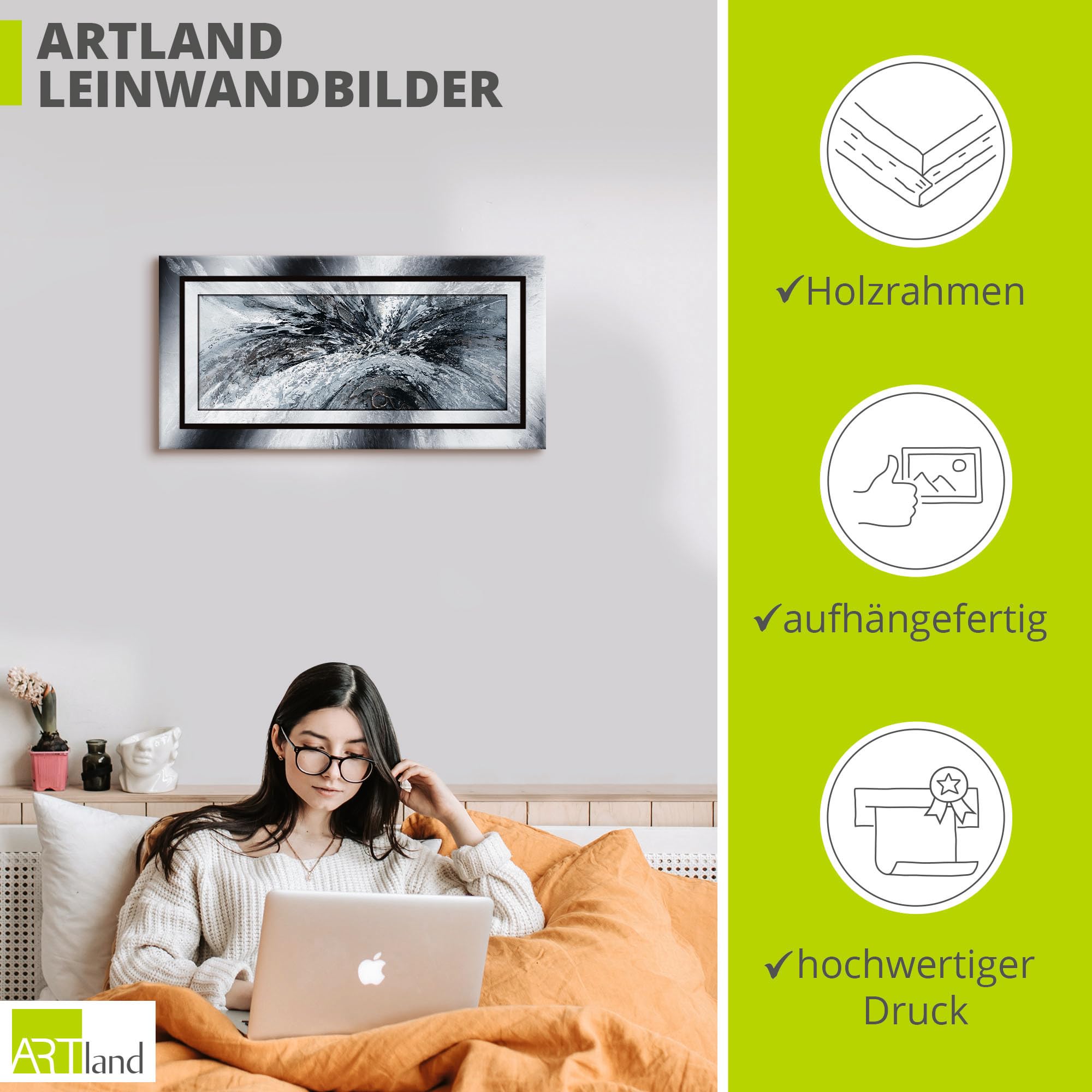 artland-leinwandbilder-canvas-60x30-schwarz-wei-abstrakt-c6pf image 3