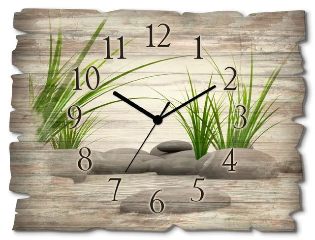 artland-wanduhren-t6cd-wanduhr-40x30-steine-funk-lautlos image 1