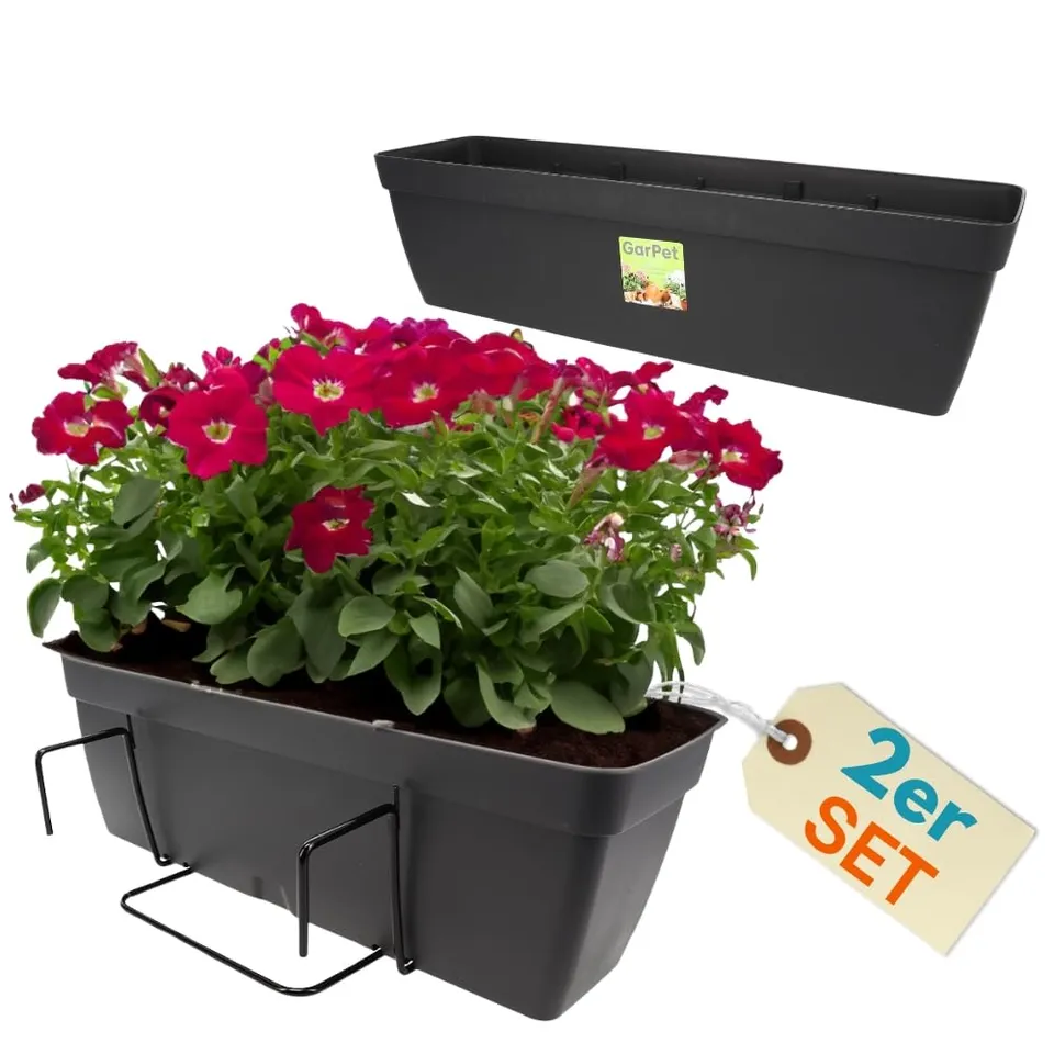 garpet-garten-blumenkasten-60-cm-2er-set-halterung-wasserspeicher image 1