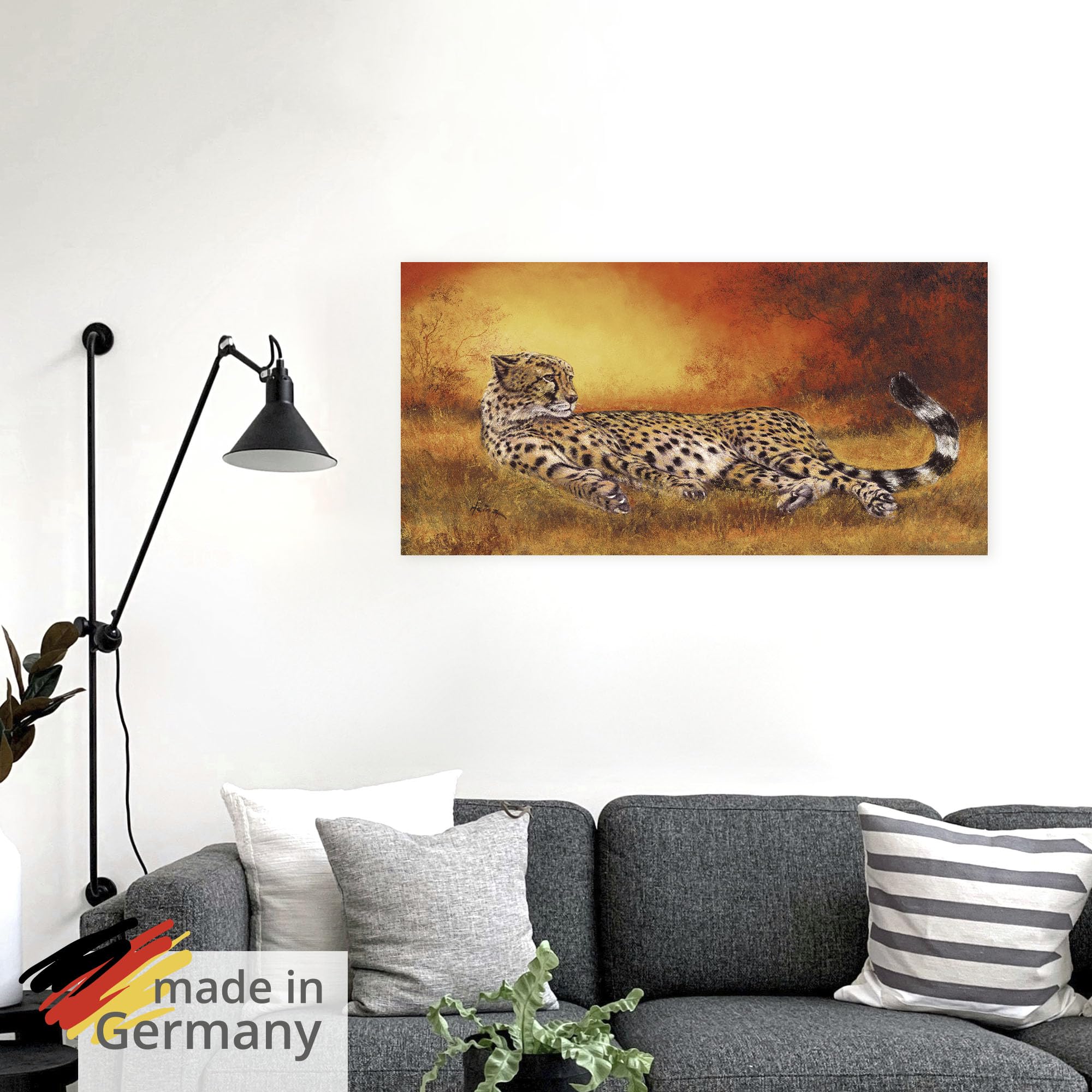 artland-wandaufkleber-gepard-liegend-60x30-cm image 5