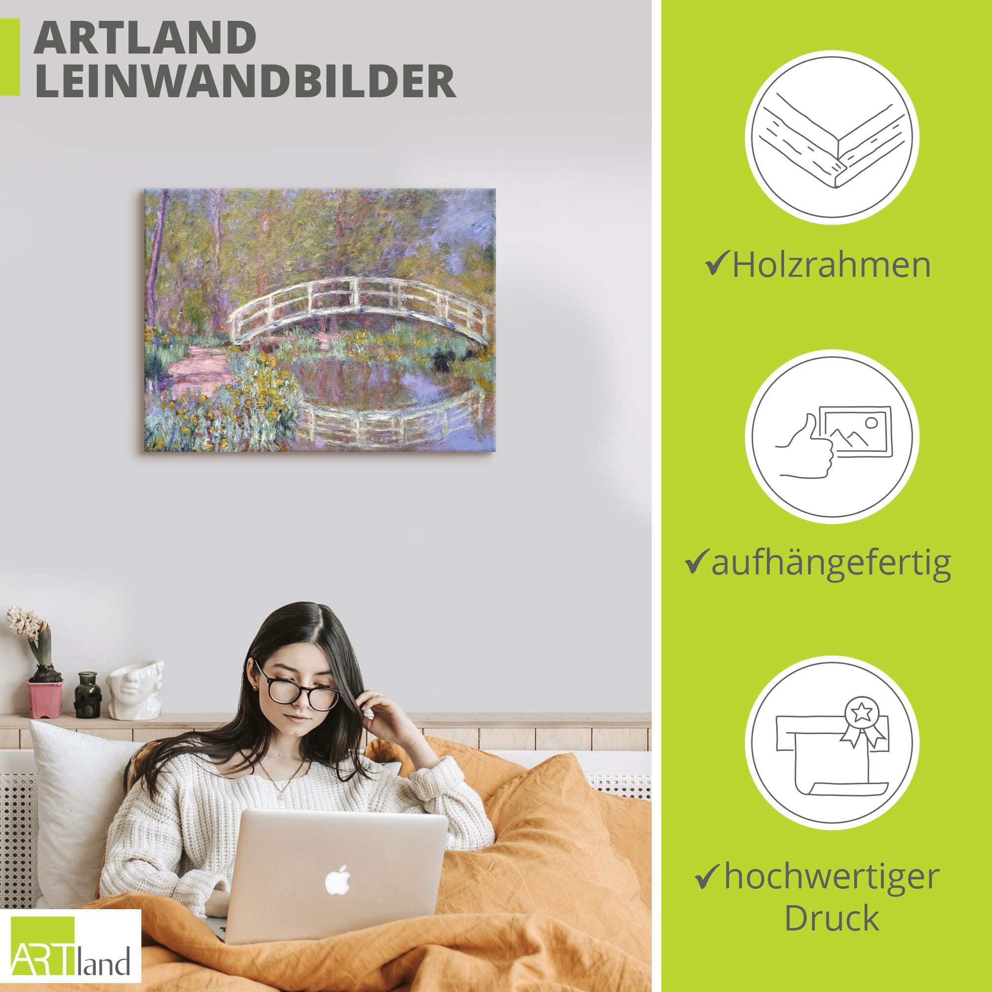 artland-leinwandbilder-monets-garten-br-cke-80x60-cm-leinwand image 3