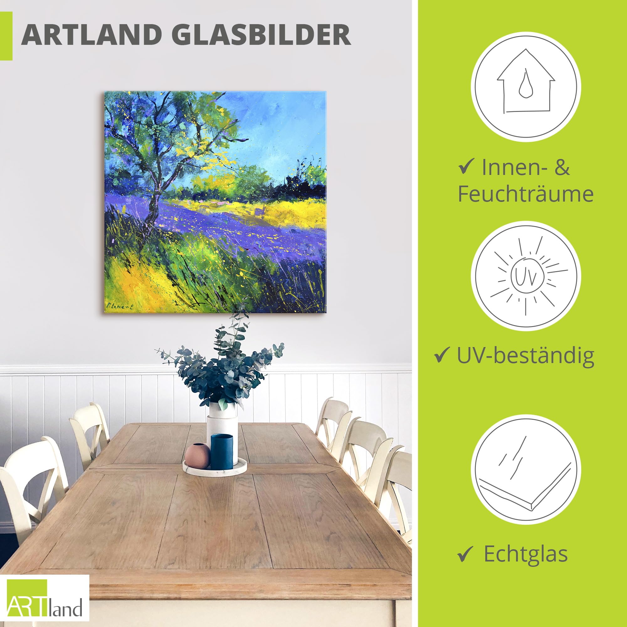 artland-glasbilder-lavendel-glasbild-30x30-gelb image 3