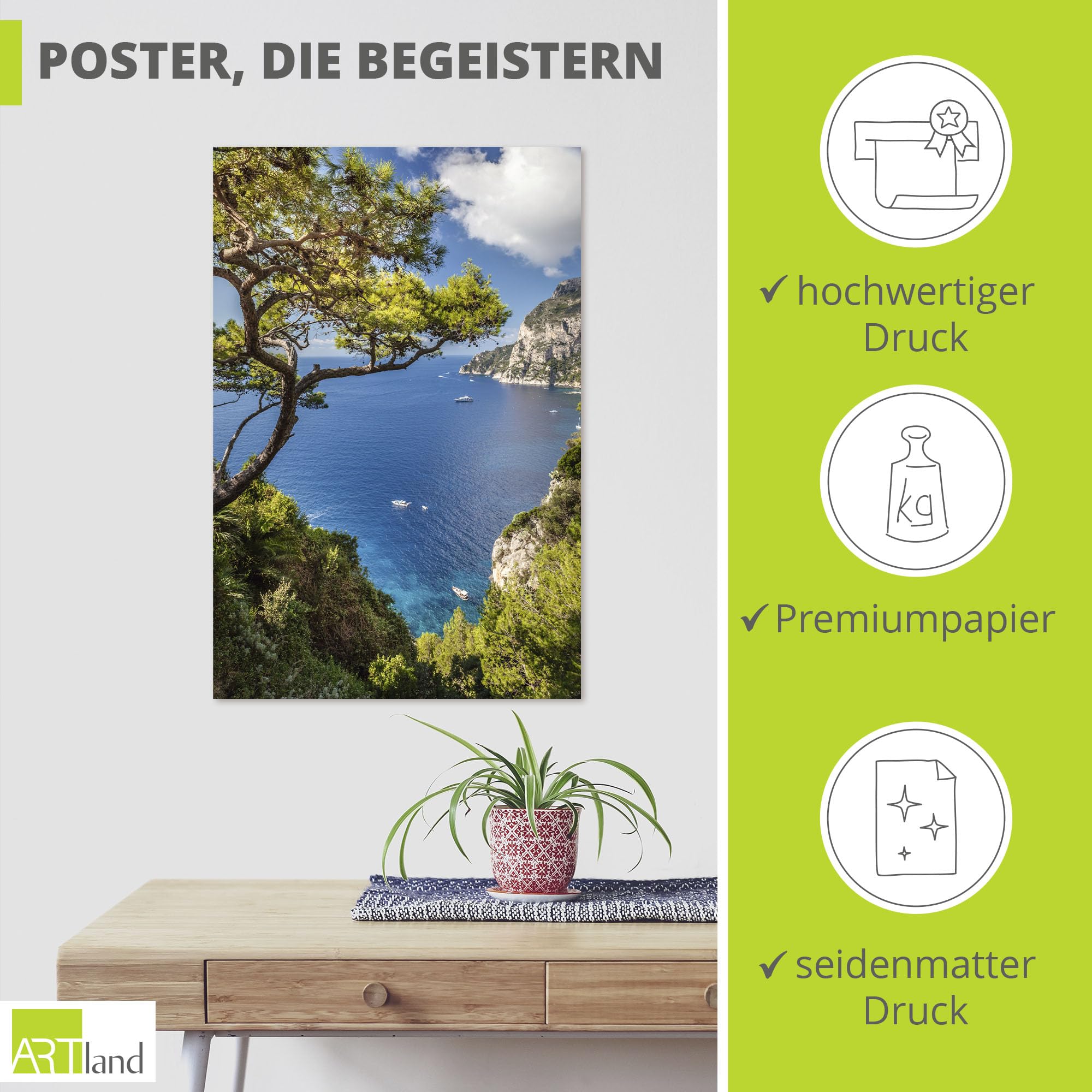 artland-kunstdrucke-capri-poster-60x40-cm-ungerahmt image 2