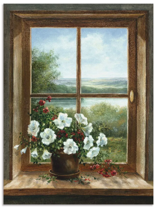 artland-alubilder-t5zb-alu-wandbild-60x80-cm-blumen-fensterblick image 1