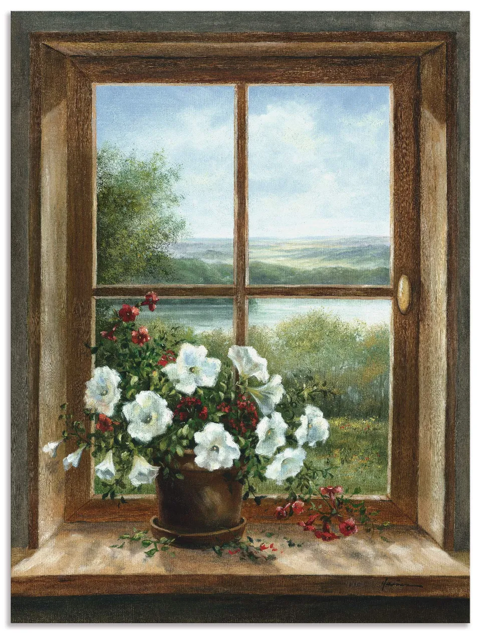artland-alubilder-t5zb-alu-wandbild-60x80-cm-blumen-fensterblick image 1