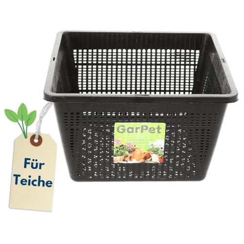 garpet-garten-pflanzkorb-teich-23x23-cm-wasserpflanzen-schwarz image 8