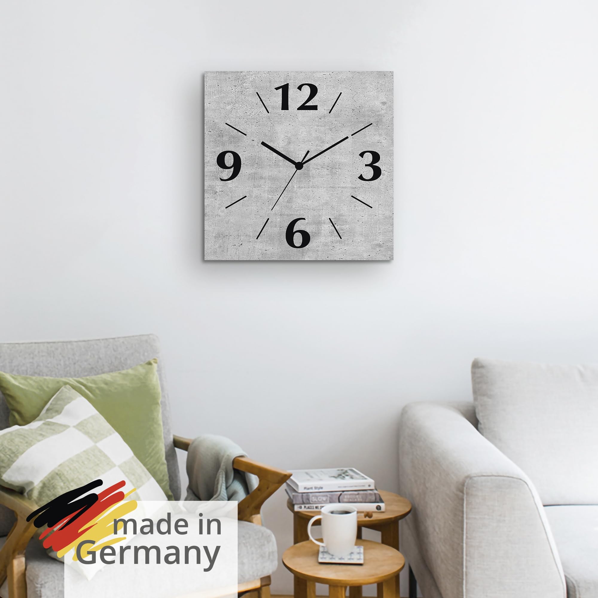 artland-wanduhren-funkuhr-beton-30x30-cm-wanduhr-lautlos image 6